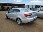 2014 Kia Rio Lx Silver vin: KNADM4A36E6324660