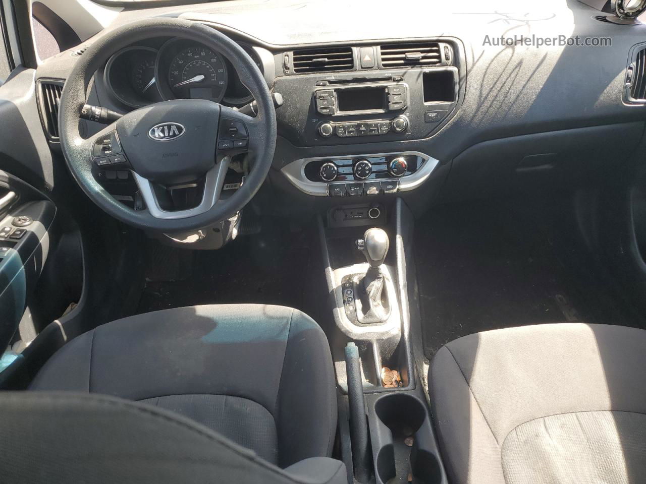 2014 Kia Rio Lx Silver vin: KNADM4A36E6324660