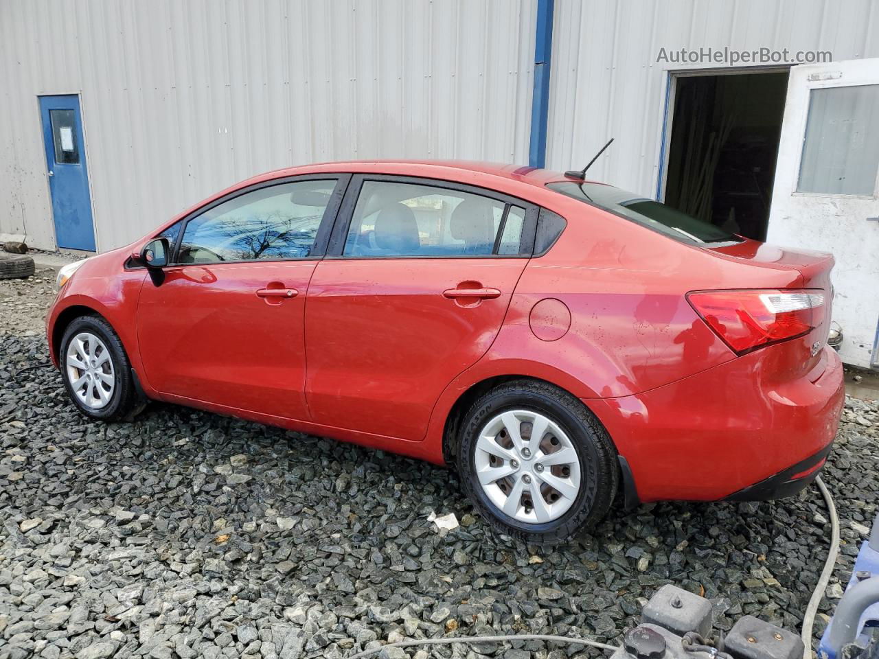 2014 Kia Rio Lx Red vin: KNADM4A36E6341331