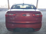 2014 Kia Rio Lx Red vin: KNADM4A36E6352779