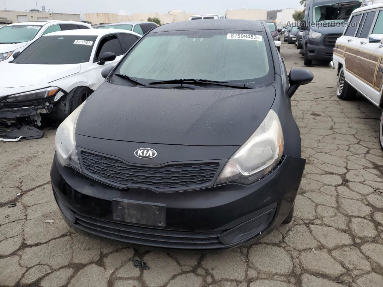 2014 Kia Rio Lx Black vin: KNADM4A36E6354595