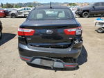 2014 Kia Rio Lx Black vin: KNADM4A36E6362387