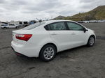 2014 Kia Rio Lx White vin: KNADM4A36E6377553