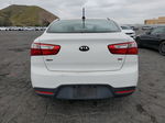 2014 Kia Rio Lx White vin: KNADM4A36E6377553