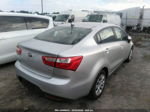 2014 Kia Rio Lx Silver vin: KNADM4A36E6386625