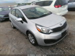 2014 Kia Rio Lx Silver vin: KNADM4A36E6386625