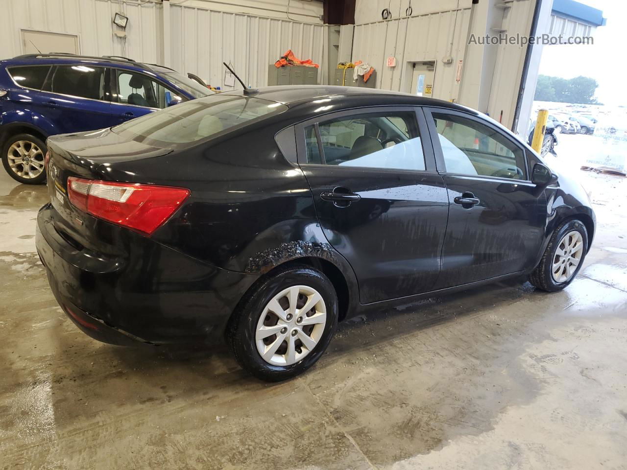 2013 Kia Rio Lx Black vin: KNADM4A37D6112770