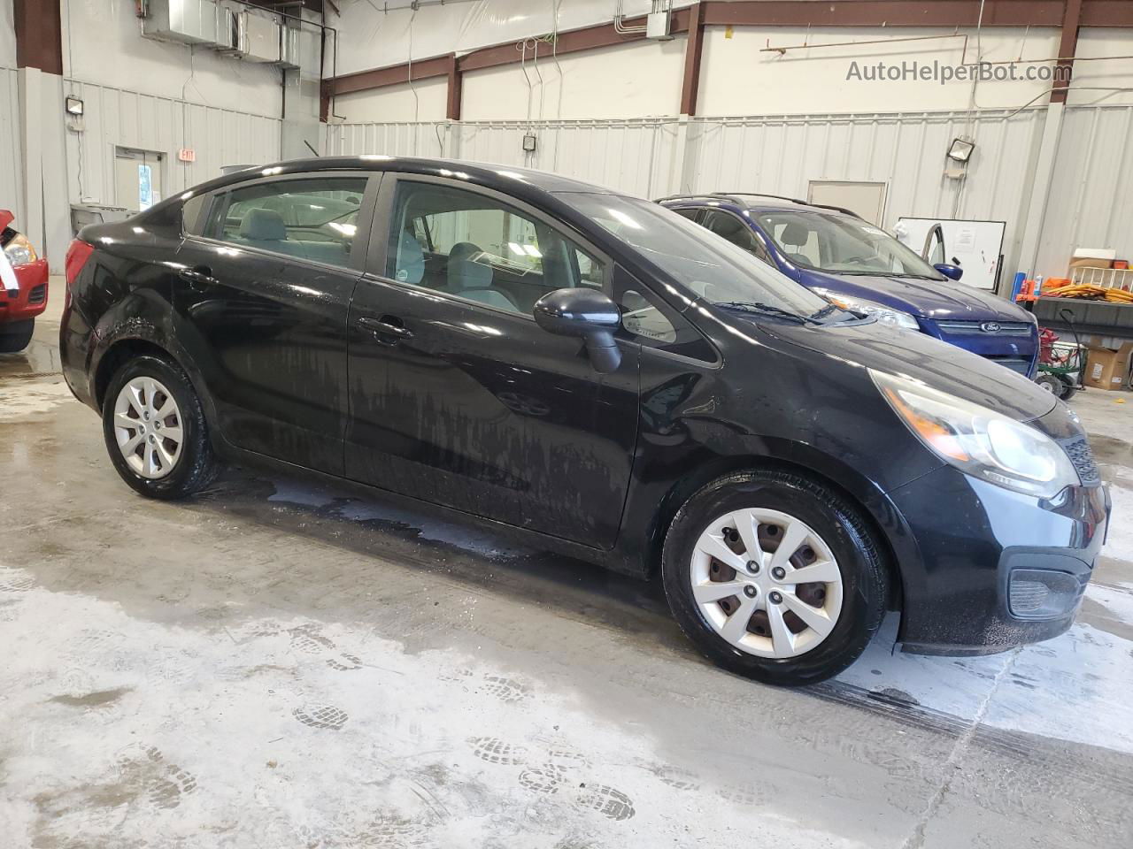 2013 Kia Rio Lx Black vin: KNADM4A37D6112770