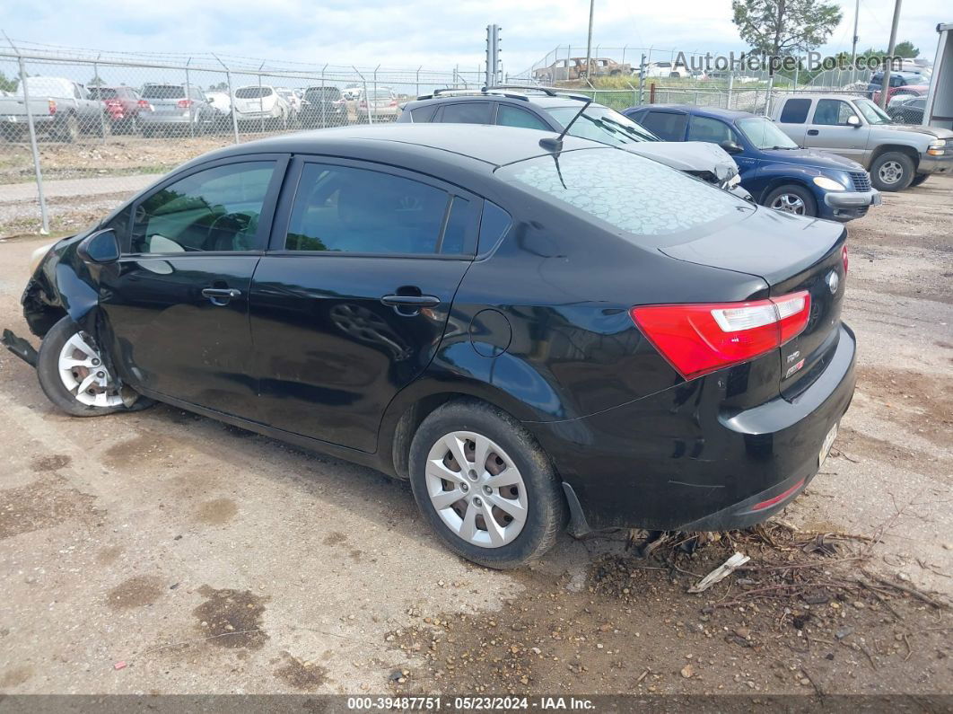 2013 Kia Rio Lx Black vin: KNADM4A37D6146823