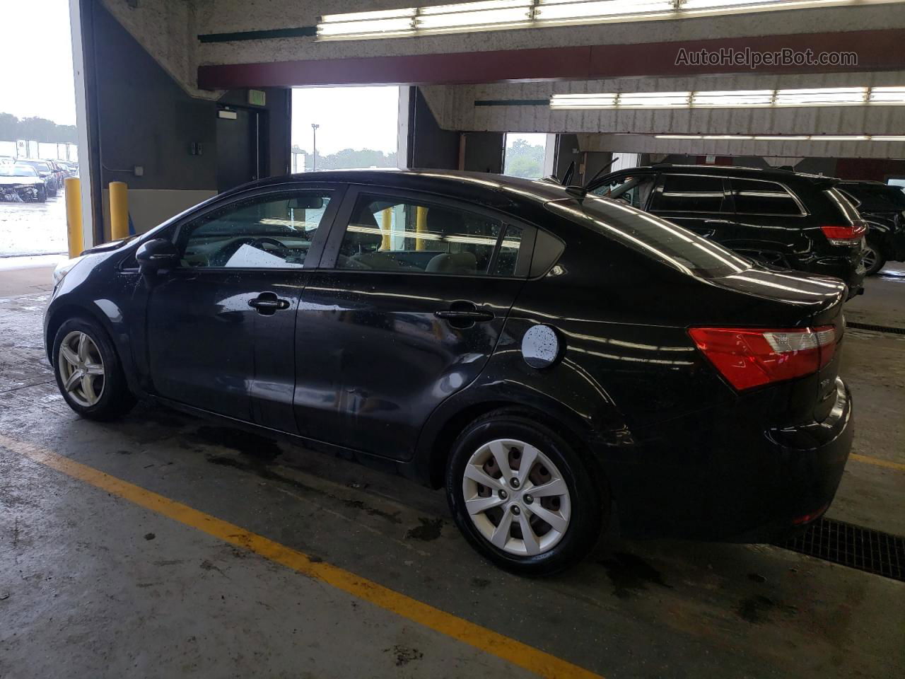 2013 Kia Rio Lx Black vin: KNADM4A37D6173584