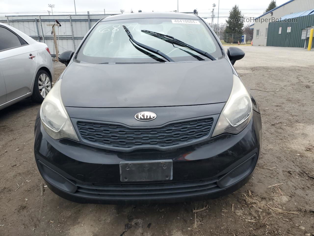 2013 Kia Rio Lx Black vin: KNADM4A37D6216871