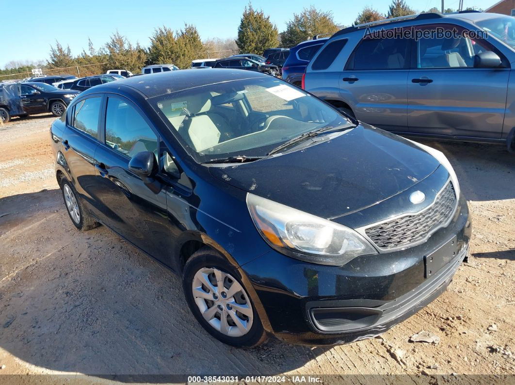 2013 Kia Rio Lx Black vin: KNADM4A37D6235243