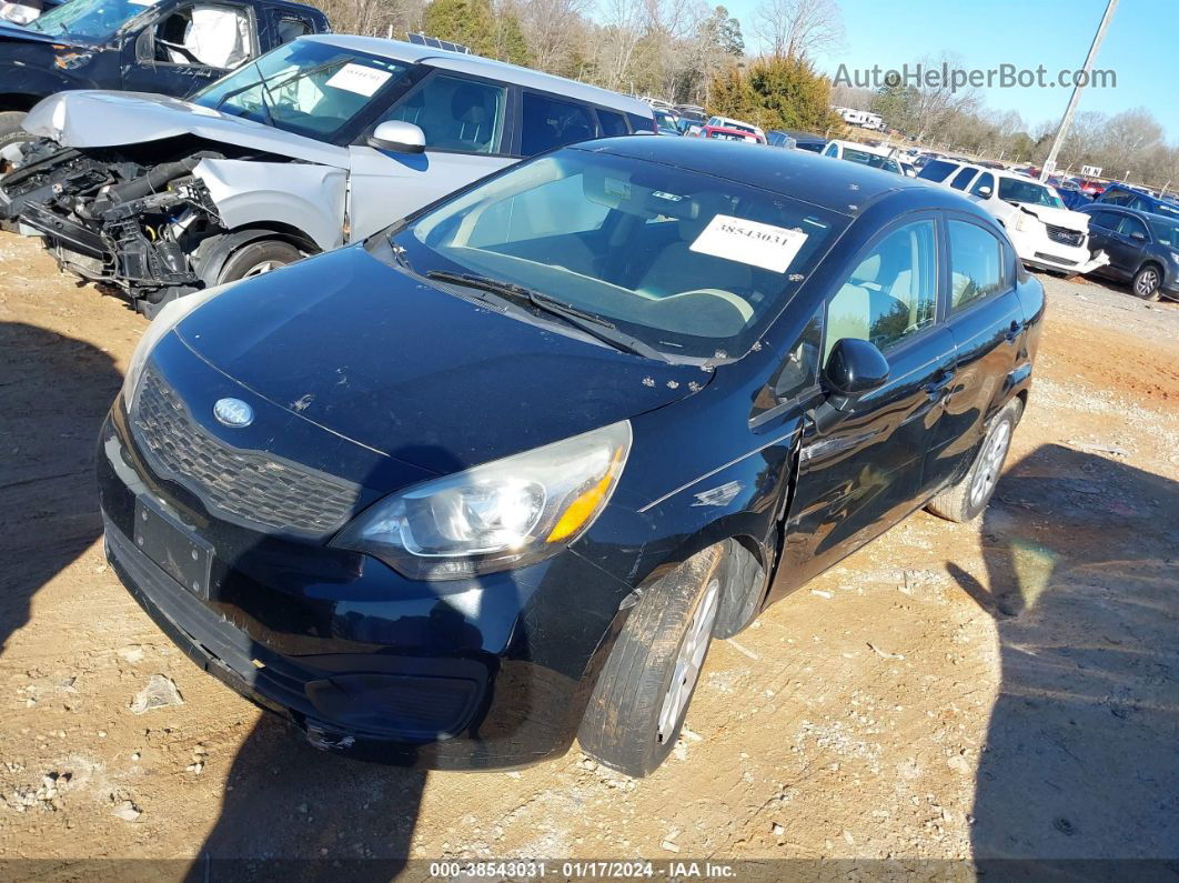 2013 Kia Rio Lx Black vin: KNADM4A37D6235243