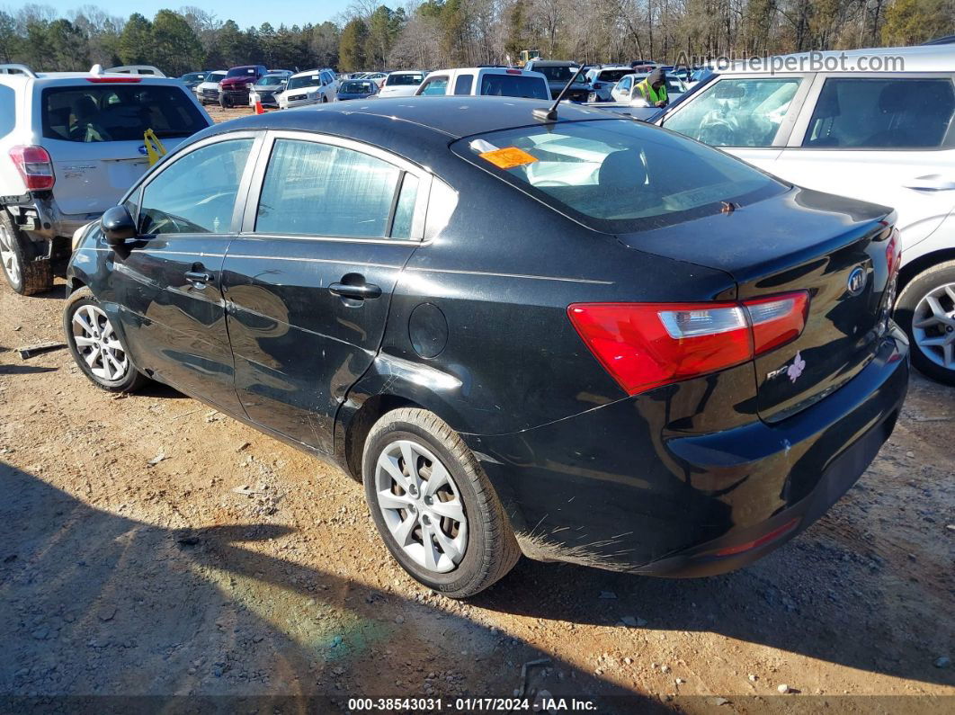 2013 Kia Rio Lx Black vin: KNADM4A37D6235243