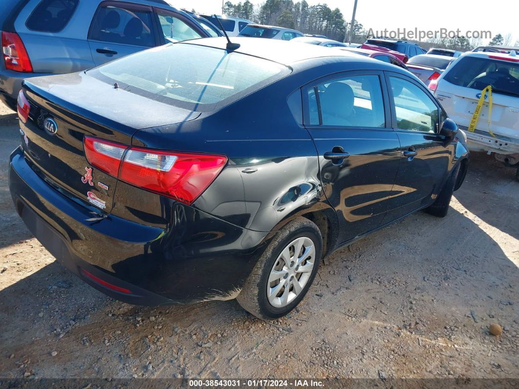 2013 Kia Rio Lx Black vin: KNADM4A37D6235243