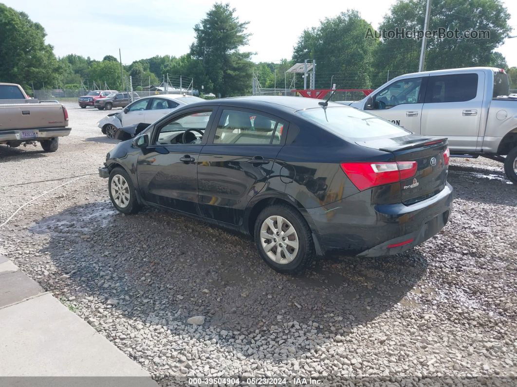 2013 Kia Rio Lx Black vin: KNADM4A37D6236568