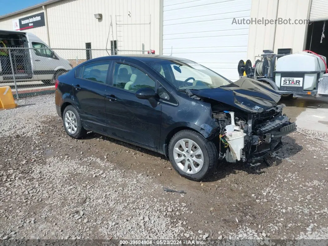 2013 Kia Rio Lx Black vin: KNADM4A37D6236568