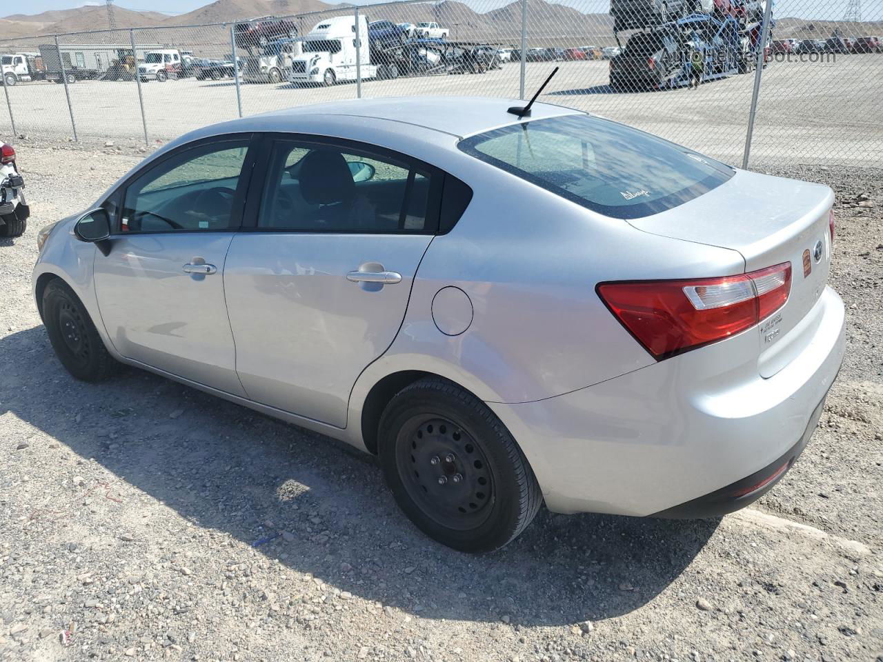 2013 Kia Rio Lx Silver vin: KNADM4A37D6244766