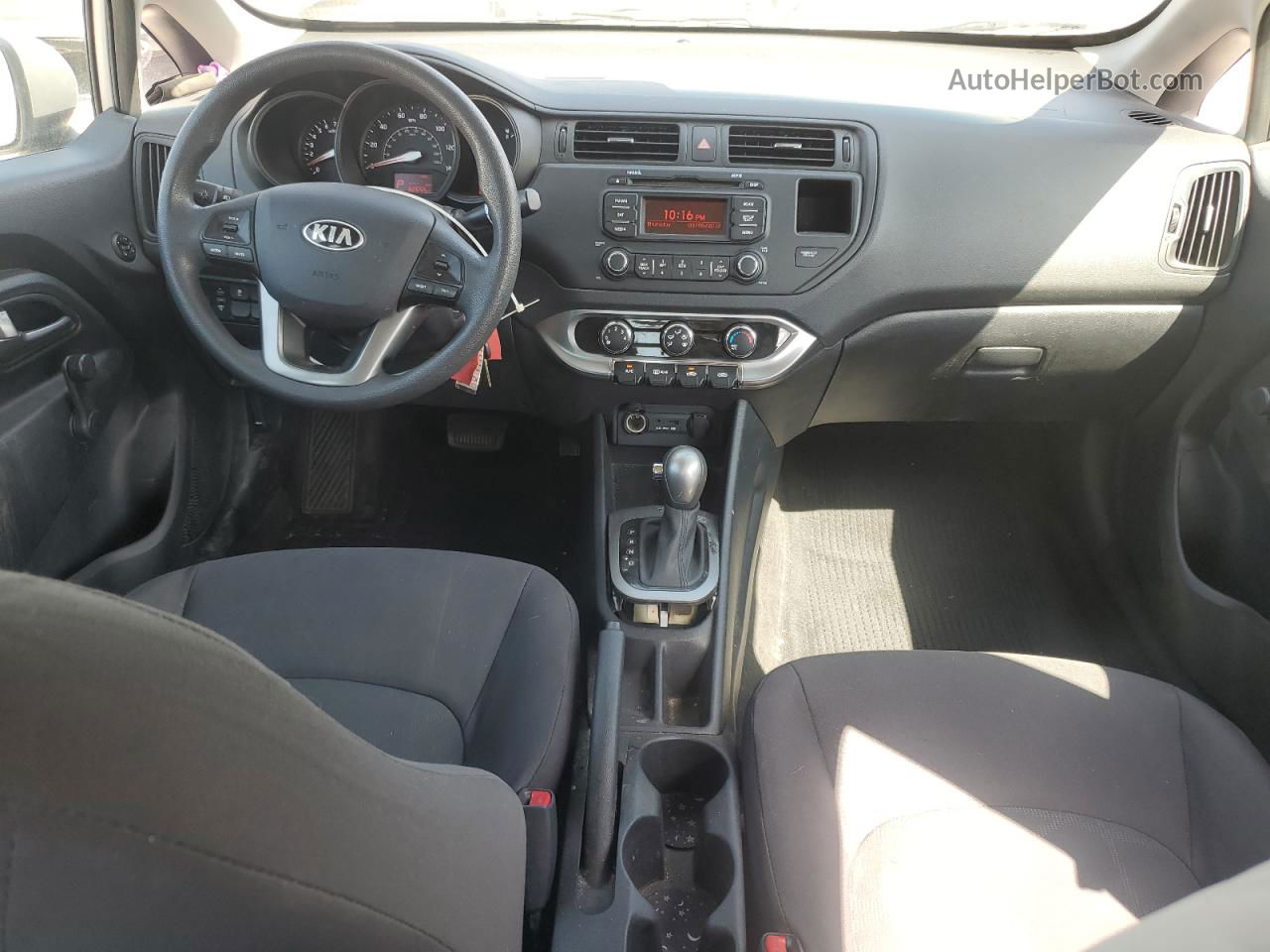 2013 Kia Rio Lx Silver vin: KNADM4A37D6244766