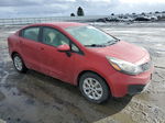 2013 Kia Rio Lx Red vin: KNADM4A37D6309986