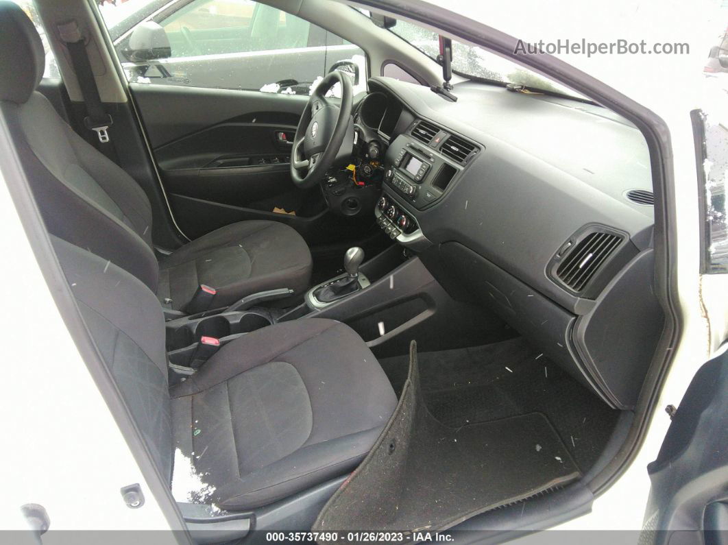 2014 Kia Rio Lx Белый vin: KNADM4A37E6335473