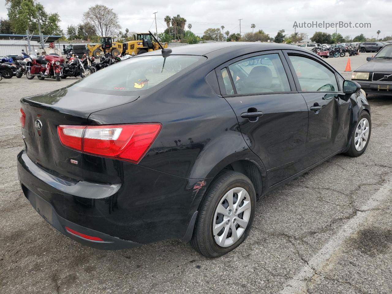 2014 Kia Rio Lx Black vin: KNADM4A37E6342732