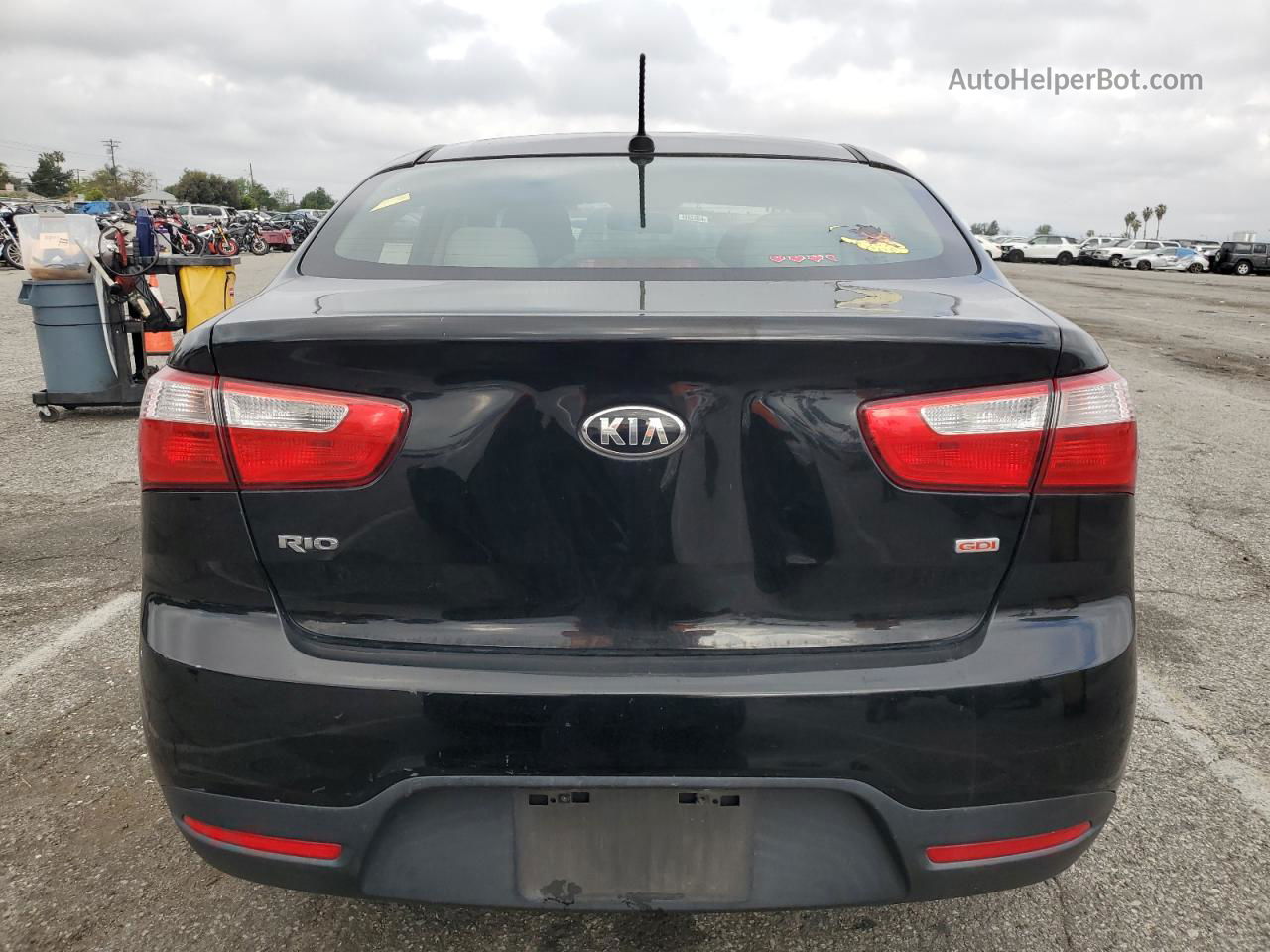 2014 Kia Rio Lx Black vin: KNADM4A37E6342732