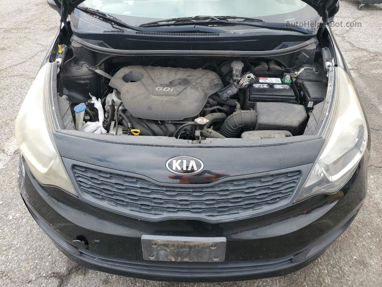 2014 Kia Rio Lx Черный vin: KNADM4A37E6342732