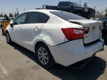 2014 Kia Rio Lx White vin: KNADM4A37E6357845