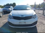 2014 Kia Rio Lx White vin: KNADM4A37E6365699