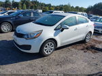 2014 Kia Rio Lx White vin: KNADM4A37E6365699