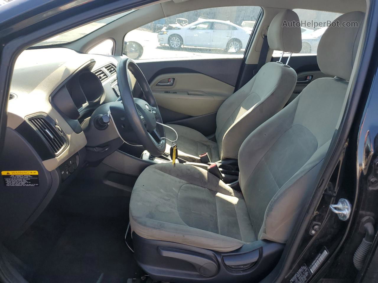 2014 Kia Rio Lx Черный vin: KNADM4A37E6370725