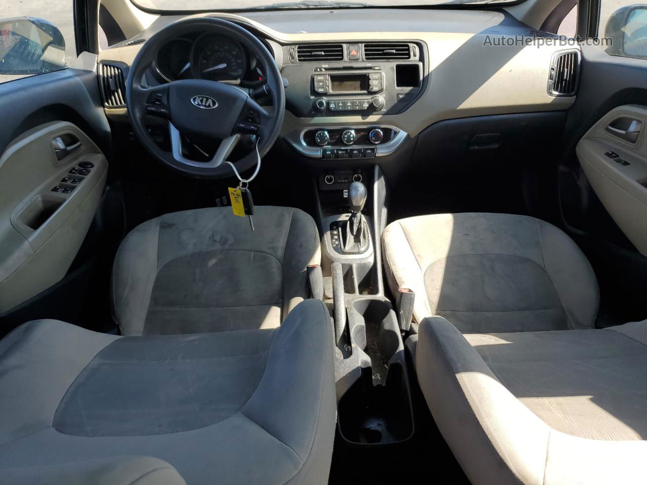 2014 Kia Rio Lx Black vin: KNADM4A37E6370725