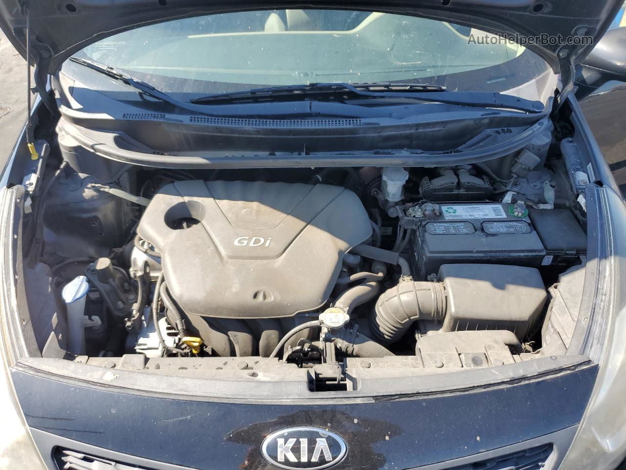 2014 Kia Rio Lx Черный vin: KNADM4A37E6370725