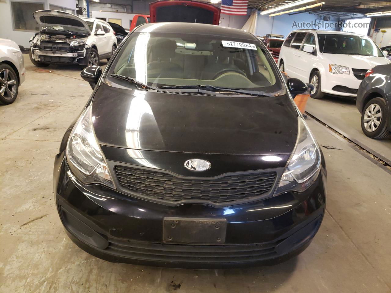 2014 Kia Rio Lx Черный vin: KNADM4A37E6370742