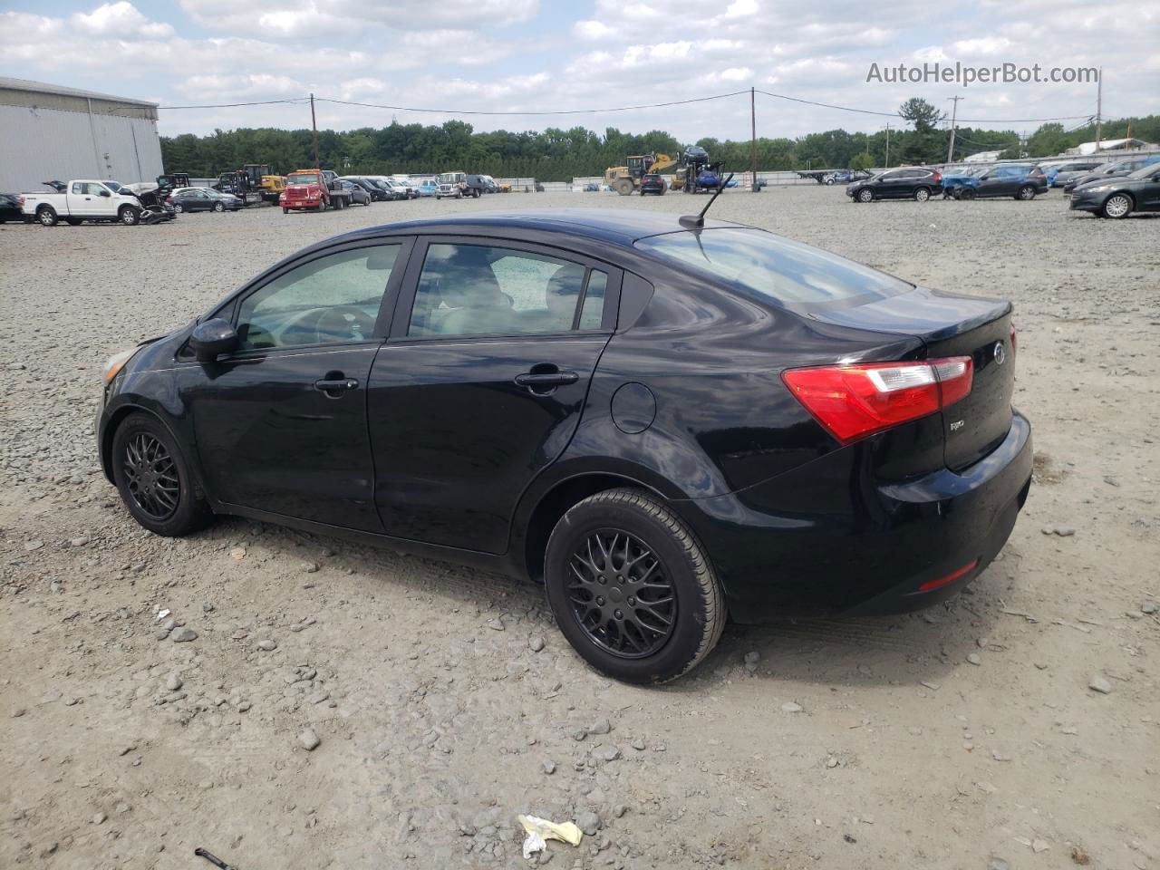 2013 Kia Rio Lx Black vin: KNADM4A38D6110624