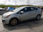 2013 Kia Rio Lx Silver vin: KNADM4A38D6136334