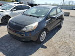 2013 Kia Rio Lx Black vin: KNADM4A38D6140366