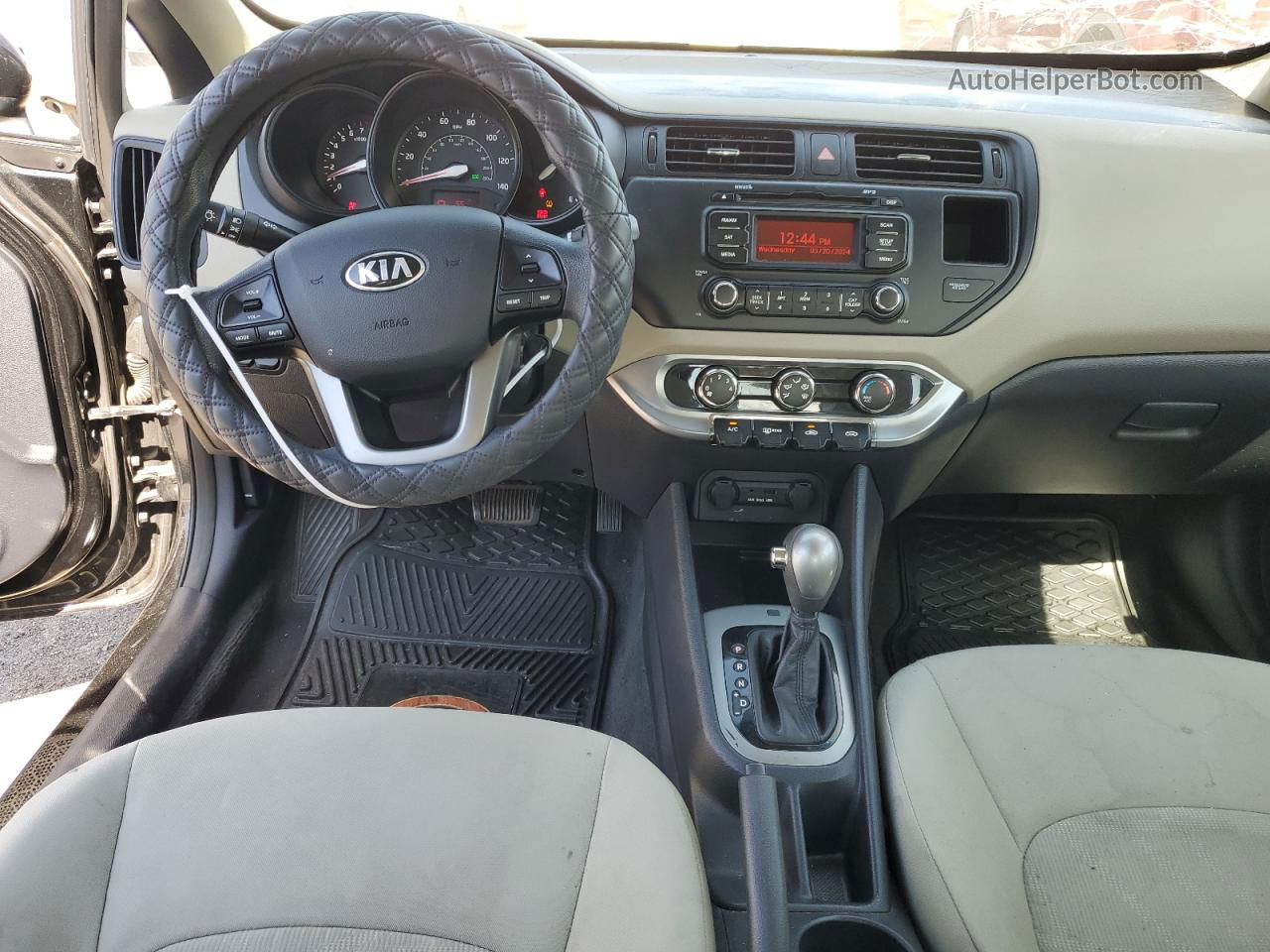 2013 Kia Rio Lx Черный vin: KNADM4A38D6140366