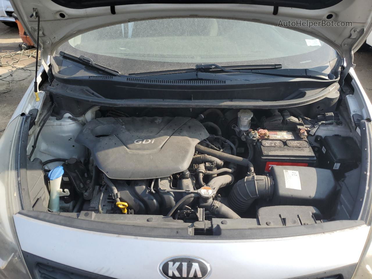 2013 Kia Rio Lx Silver vin: KNADM4A38D6141095