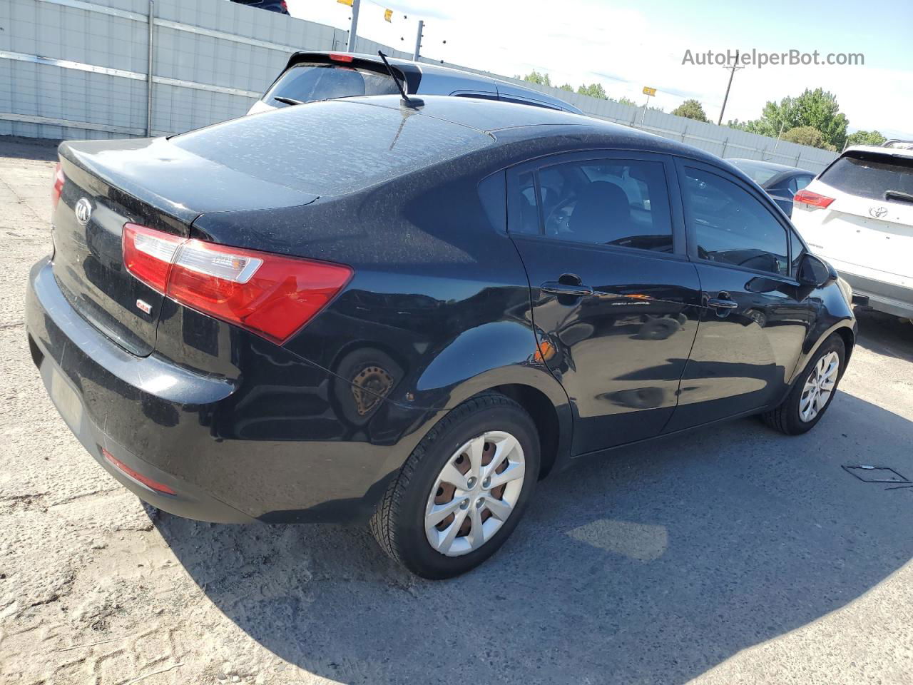 2013 Kia Rio Lx Black vin: KNADM4A38D6172900