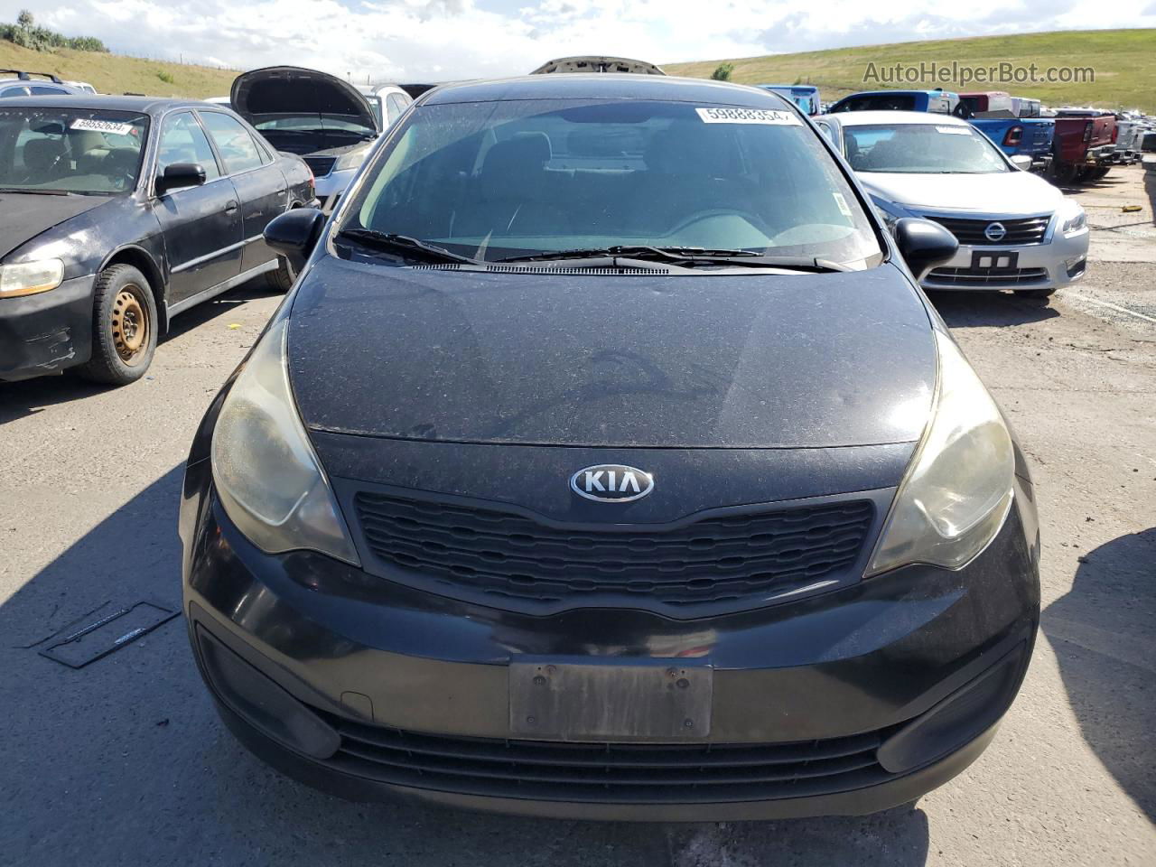 2013 Kia Rio Lx Черный vin: KNADM4A38D6172900