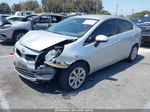 2013 Kia Rio Lx Silver vin: KNADM4A38D6230164