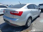 2013 Kia Rio Lx Silver vin: KNADM4A38D6230164