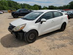 2013 Kia Rio Lx White vin: KNADM4A38D6259891