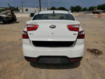 2013 Kia Rio Lx White vin: KNADM4A38D6259891