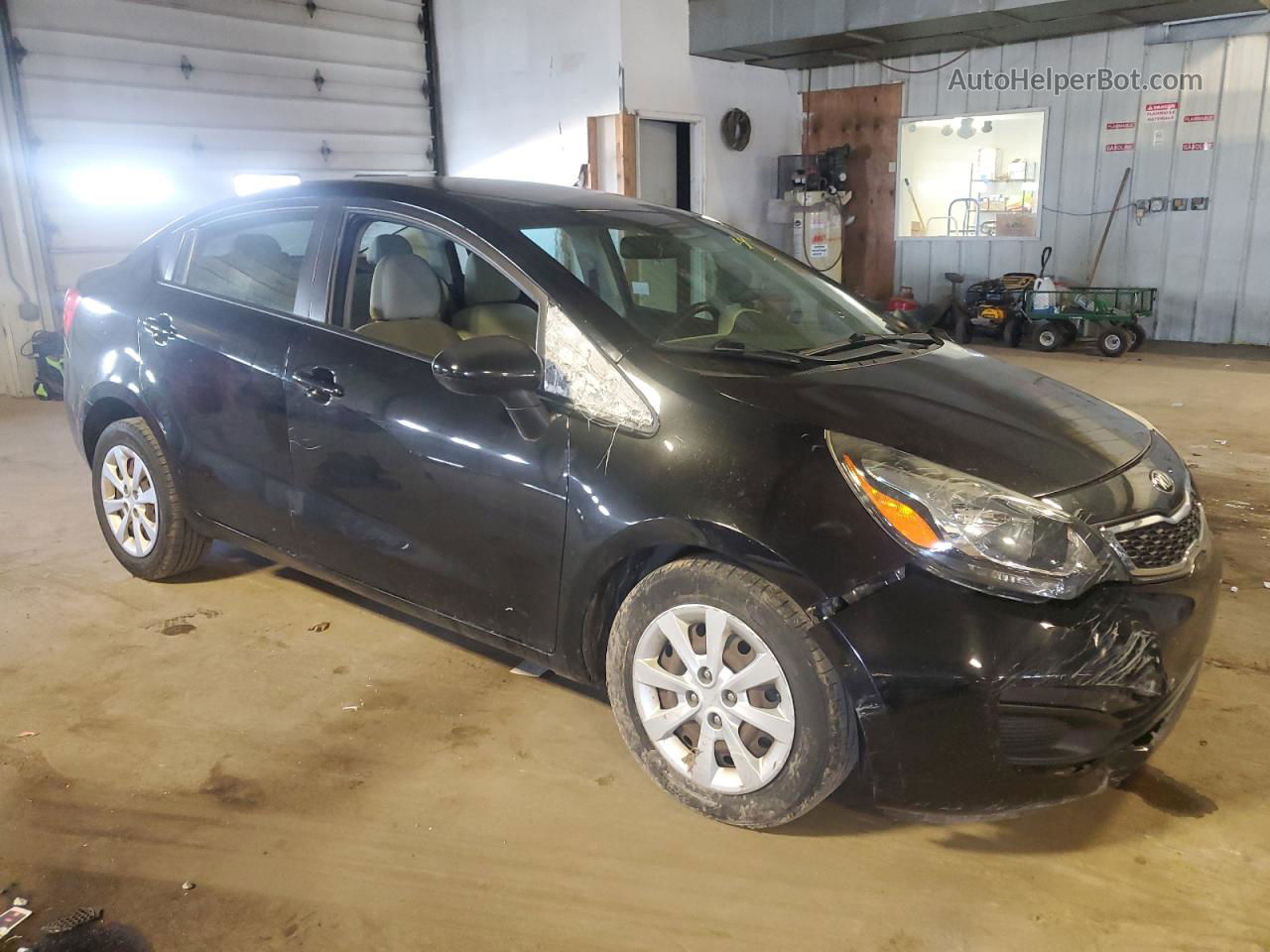 2013 Kia Rio Lx Black vin: KNADM4A38D6267165