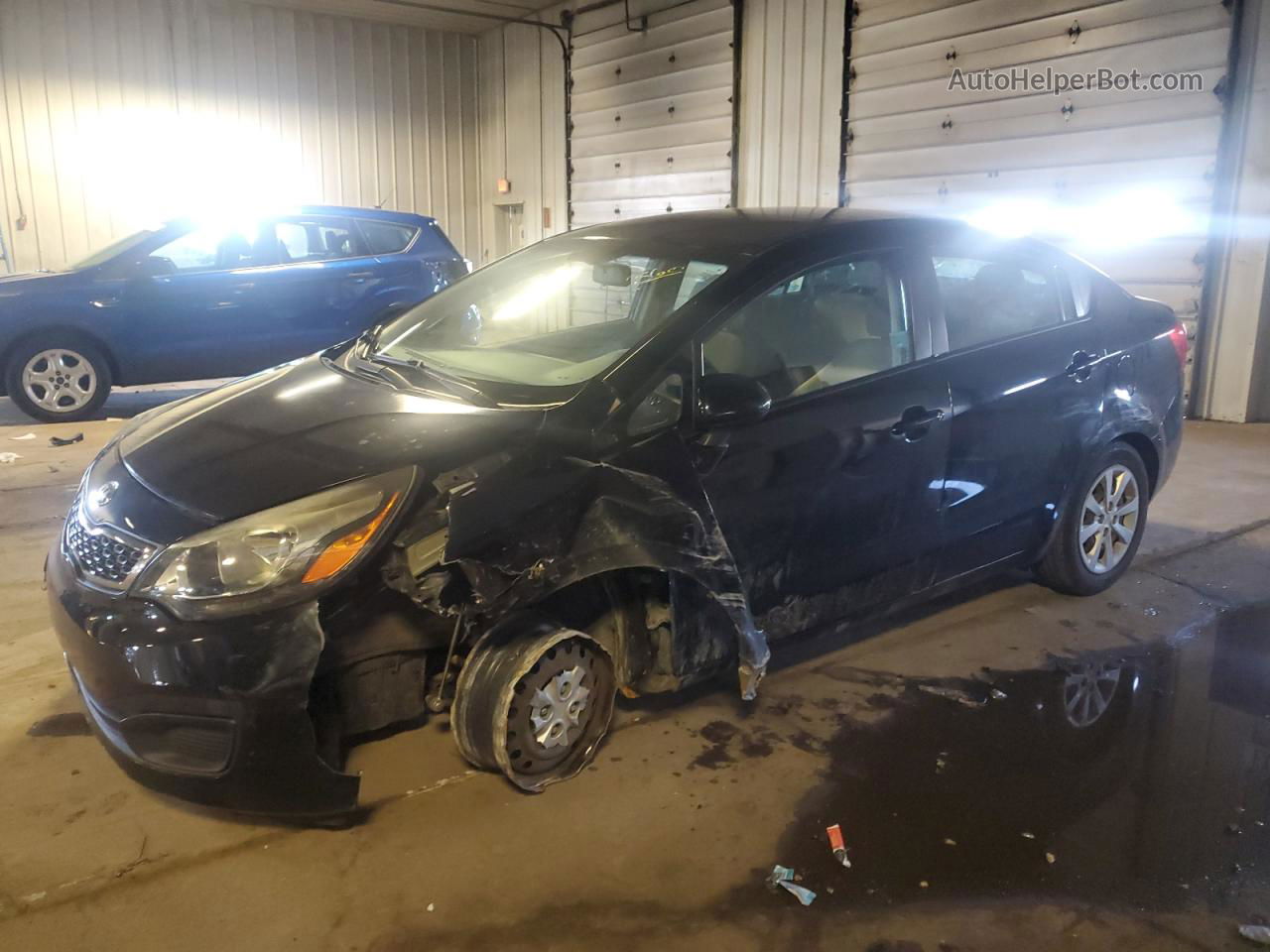 2013 Kia Rio Lx Black vin: KNADM4A38D6267165