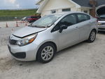 2013 Kia Rio Lx Silver vin: KNADM4A38D6282474