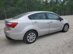 2013 Kia Rio Lx Silver vin: KNADM4A38D6282474